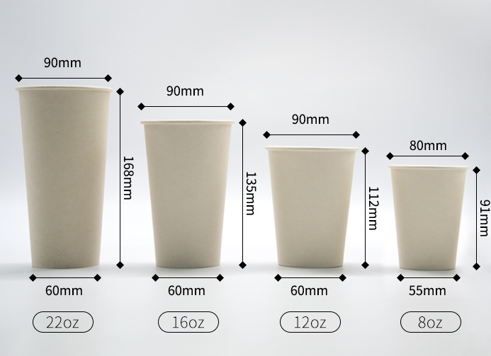 Disposable Milk Tea And Coffee Cups With Lid Customized Thickened Cool Drinks Cup Take-Out Catering Kraft Paper Cup