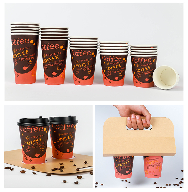 Wholesale Paper Cup Disposable Paper Cup Coffee Cup Hot Drink Milky Tea Cup Milk with Lid Single-Layer Paper Cups Wholesale Paper Cup Disposable Paper Cup Coffee Cup Hot Drink Milky Tea Cup Milk with Lid Single-Layer Paper Cups