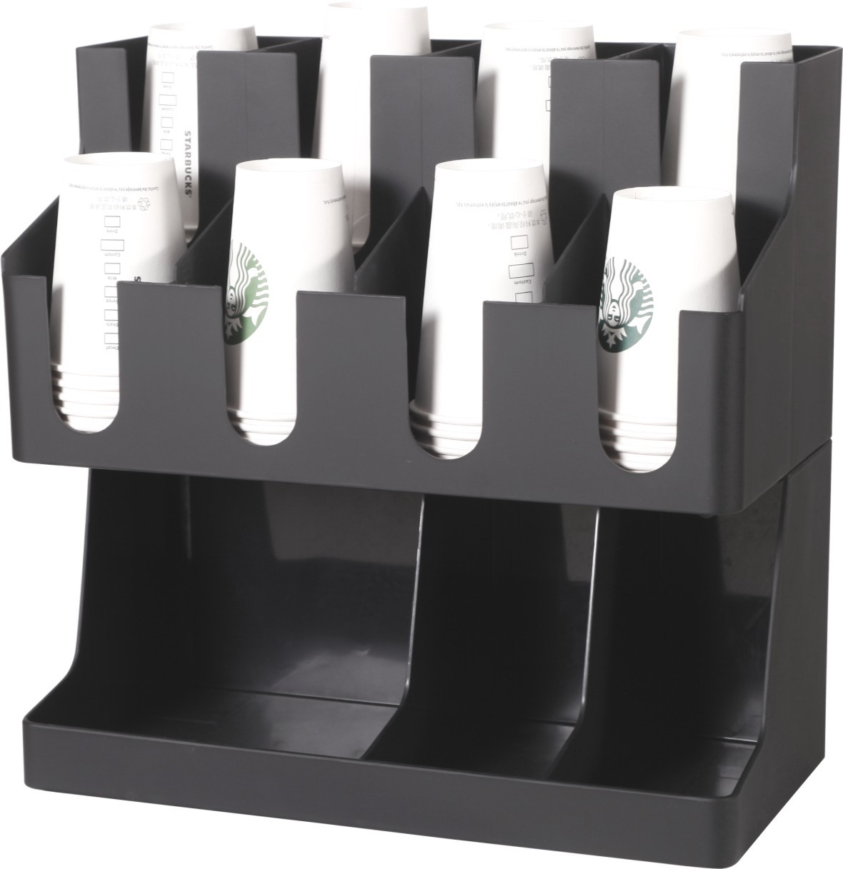 Paper Cup Holder Cup Puller Disposable Coffee Cup Holder Milk Tea Shop Supplies Storage Shelf Cup Dispenser Cup Lid Straw Box