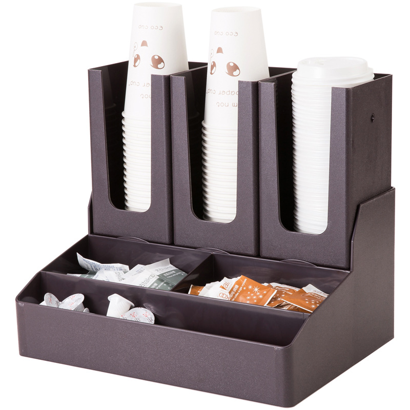 Paper Cup Holder Cup Puller Disposable Coffee Cup Holder Milk Tea Shop Supplies Storage Shelf Cup Dispenser Cup Lid Straw Box