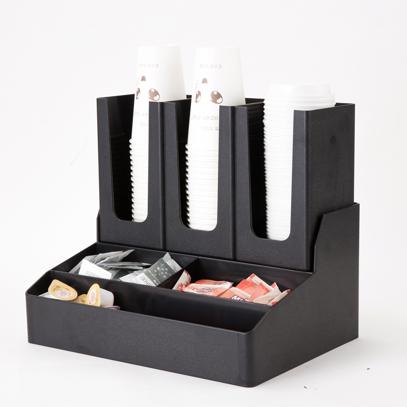 Paper Cup Holder Cup Puller Disposable Coffee Cup Holder Milk Tea Shop Supplies Storage Shelf Cup Dispenser Cup Lid Straw Box
