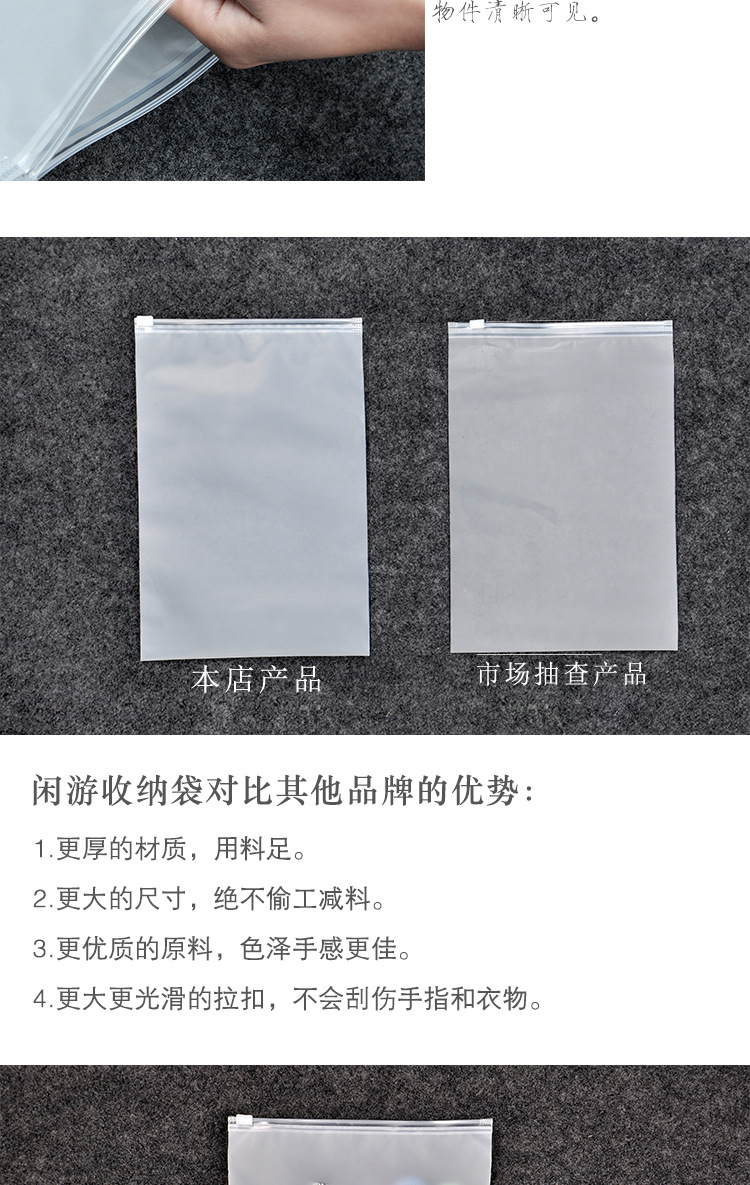 Transparent Frosted travel packing bag, luggage and clothing packing, sealed bag, thickened 22 silk Transparent Frosted travel packing bag, luggage and clothing packing, sealed bag, thickened 22 silk