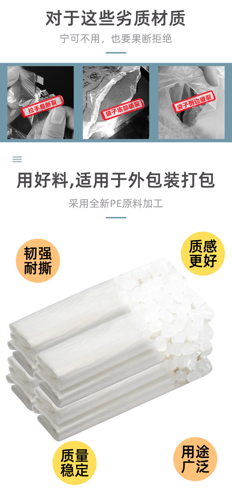 Disposable bag Small White Bag Transparent Hand Grocery Bag Vest Packaging Bag Breakfast Disposable Takeaway Packing Bag