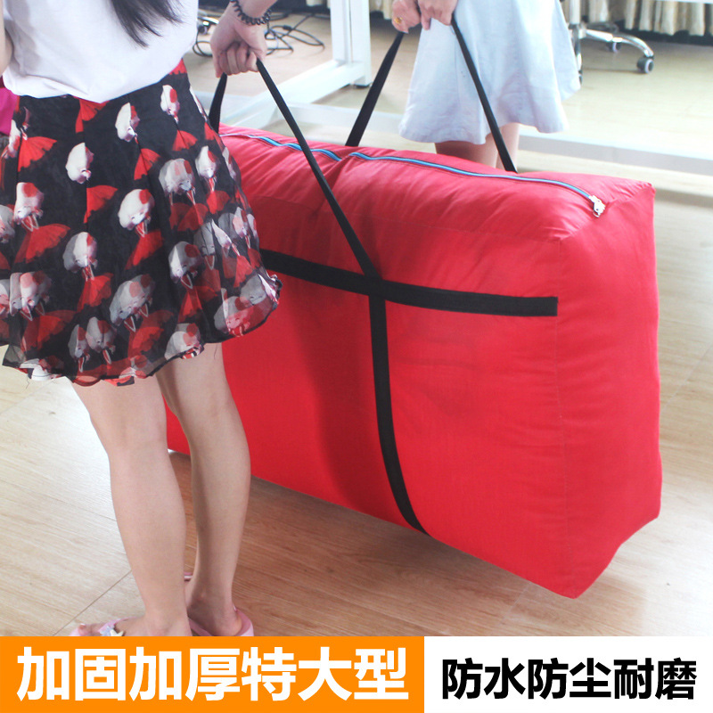 Powerful Large Oxford Cloth Woven Bag Moving Packing Bag Large Capacity Portable Canvas Luggage Bag