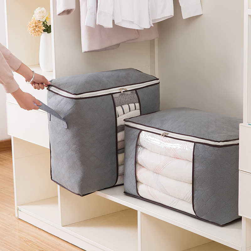 Quilt Buggy Bag Storage Bag Moving Packing Bag Clothes Organizing Folders Clothes Luggage Bag Non-Woven Quilt Storage
