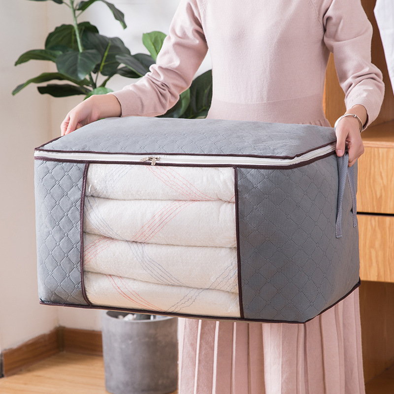 Quilt Buggy Bag Storage Bag Moving Packing Bag Clothes Organizing Folders Clothes Luggage Bag Non-Woven Quilt Storage