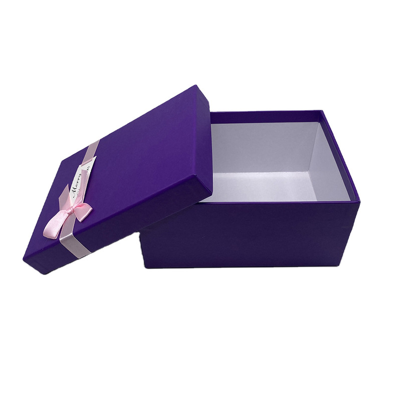 Color aircraft box spot order purple clothing underwear packing box fruit tea kraft Color box custom
