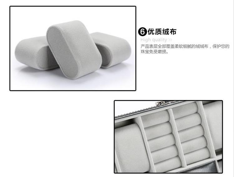 In Stock Wholesale 3-Bit 6-Bit 10-Bit 12-Bit 20-Bit 24-Bit Watch Glasses Storage Box Black Leather Packing Box