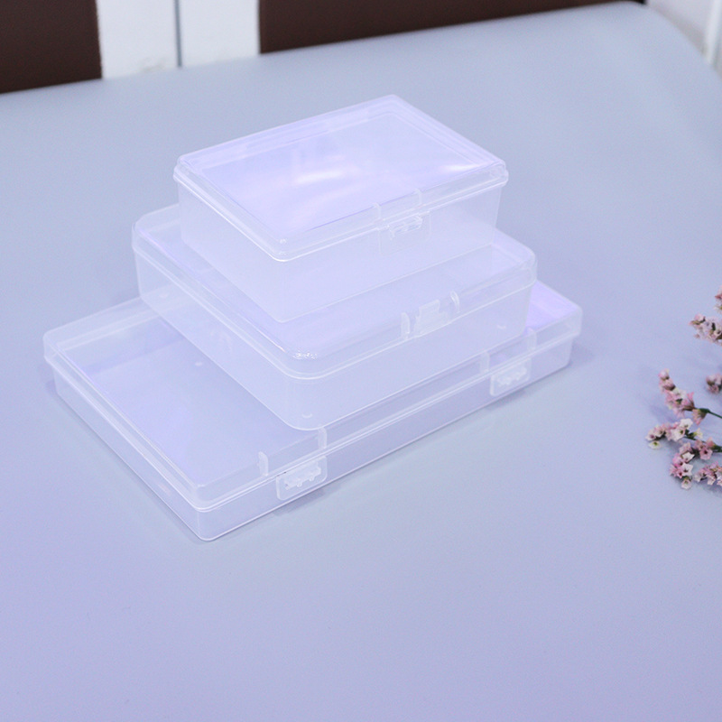 [Small Wholesale] Transparent Plastic Empty Box Mask Sample Box Parts Induction Box Packing Box Tool Box