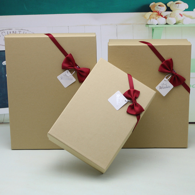 Gift Packing Box Simple Korean Style Rectangular Large Gift Box Exquisite Creative Birthday Gift Clothes Packaging