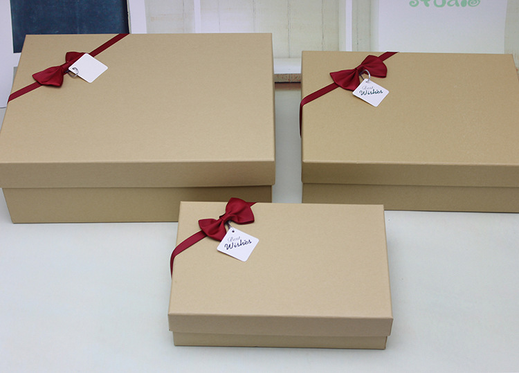 Gift Packing Box Simple Korean Style Rectangular Large Gift Box Exquisite Creative Birthday Gift Clothes Packaging