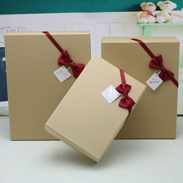 Gift Packing Box Simple Korean Style Rectangular Large Gift Box Exquisite Creative Birthday Gift Clothes Packaging