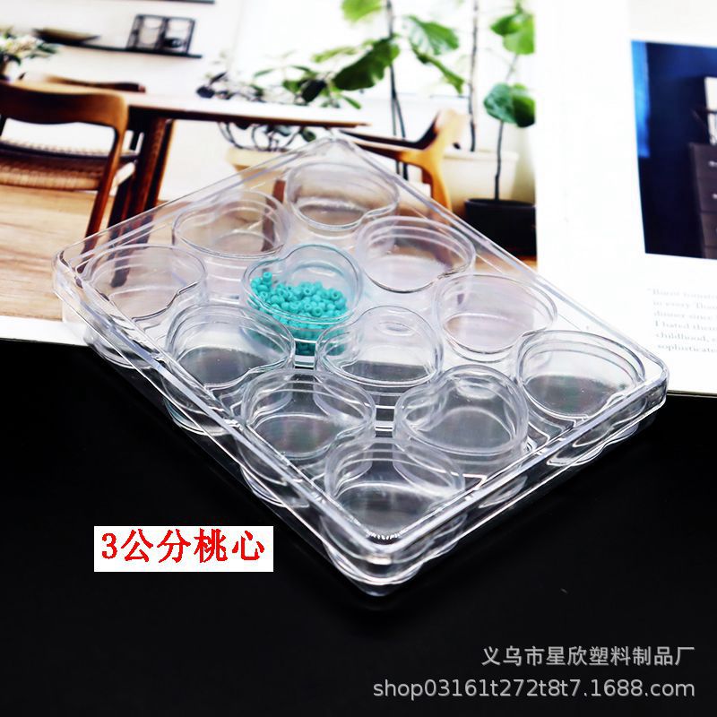 5g12 Grid Packing Box Bear Peach Heart round Plum Blossom Various Designs Everything Factory Direct Sales New Material Environmental Protection