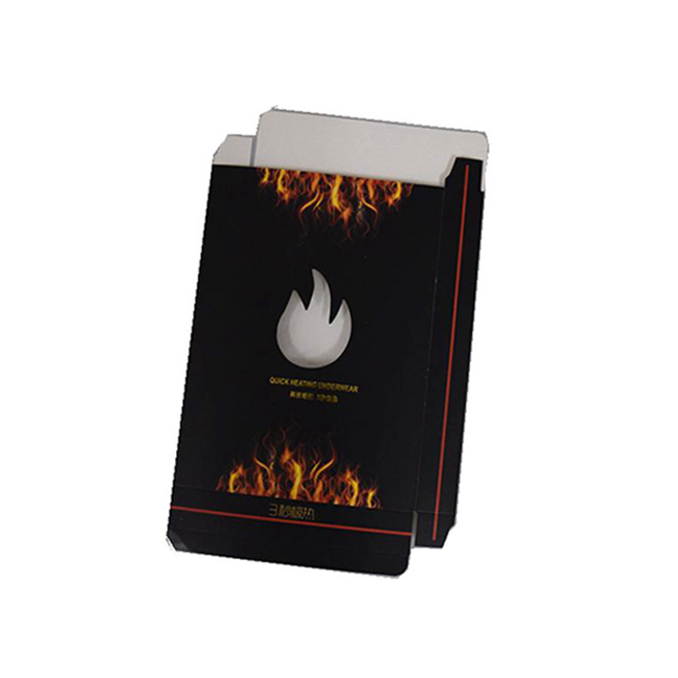 Yiwu spot three seconds hot underwear packing box wholesale white card carton sample custom underwear packing box