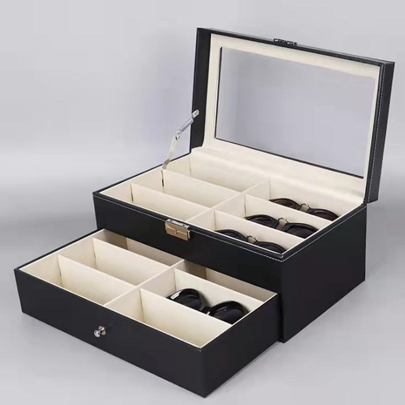 Eyeglasses Packing Box Jewelry Storage Box Single Layer 8-Bit Double Layer 12-Bit Three Layer 18-Bit 6+3 Watch Glasses Storage Box