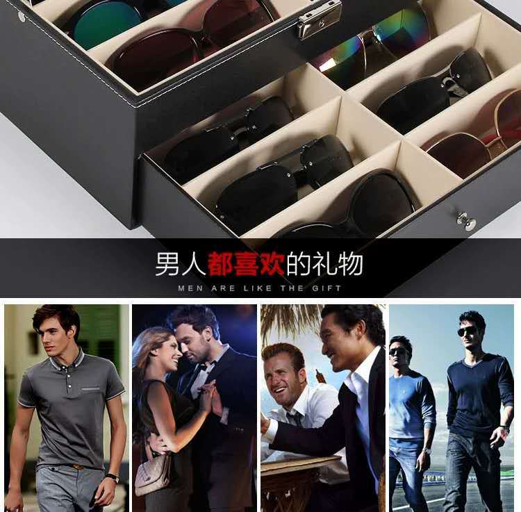 Eyeglasses Packing Box Jewelry Storage Box Single Layer 8-Bit Double Layer 12-Bit Three Layer 18-Bit 6+3 Watch Glasses Storage Box