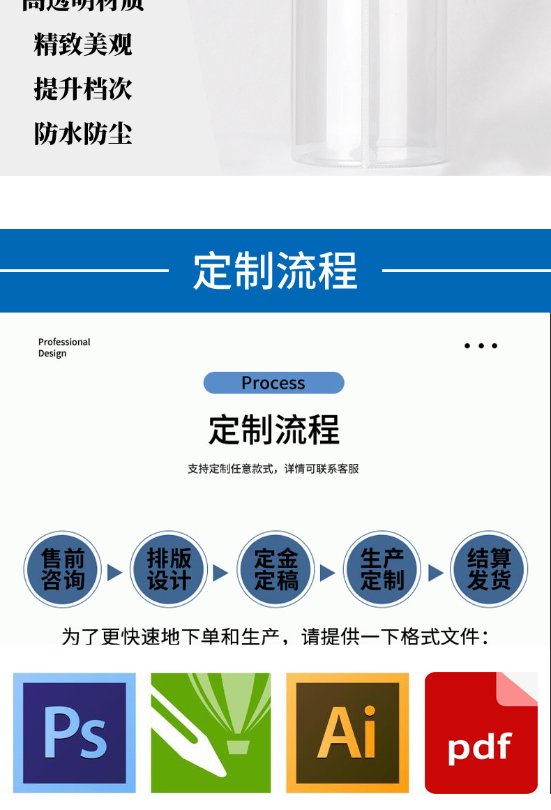 [Spot Supply] Transparent Plastic Packaging Cylinder PVC Packing Box Cylinder Packing Box Cylinder Spot