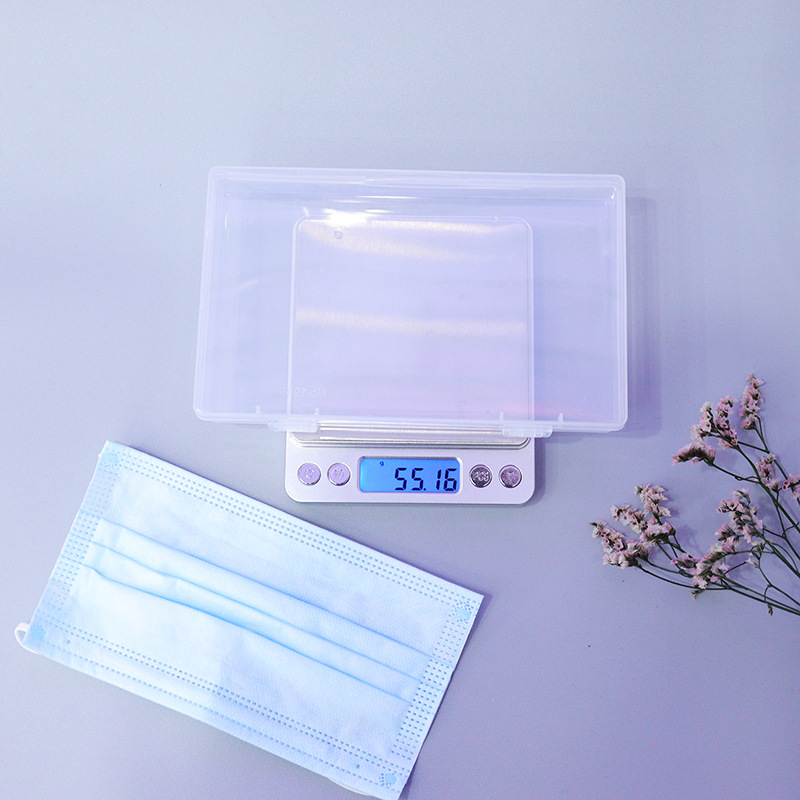[Small Wholesale] Transparent Plastic Empty Box Mask Sample Box Parts Induction Box Packing Box Tool Box