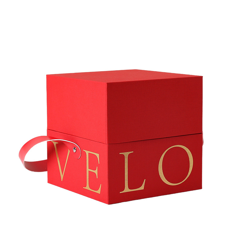 New Portable Box Customized Qixi Flower Gift Box Birthday Gift Packing Box Wedding Companion Gift Box in Stock