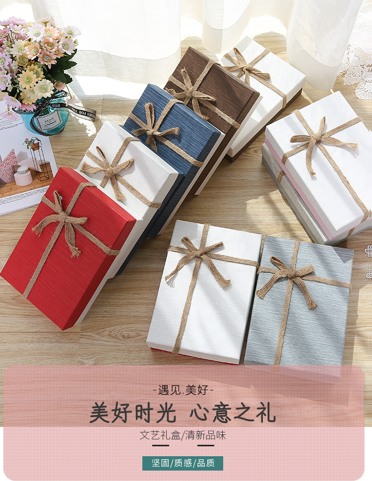 Gift Box Large Sized Creative TikTok Birthday Women's Packing Box Hand Gift Box Customed Box Exquisite Korean Style Gift Box