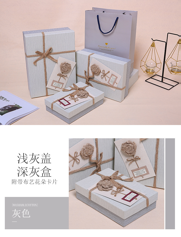 Gift Box Large Sized Creative TikTok Birthday Women's Packing Box Hand Gift Box Customed Box Exquisite Korean Style Gift Box