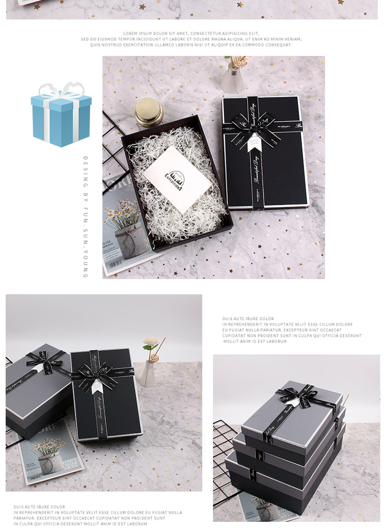 Factory in Stock Creative Valentine's Day Gift Box Exquisite Hand Companion Gift Box Shaver Belt Tiandigai Packing Box