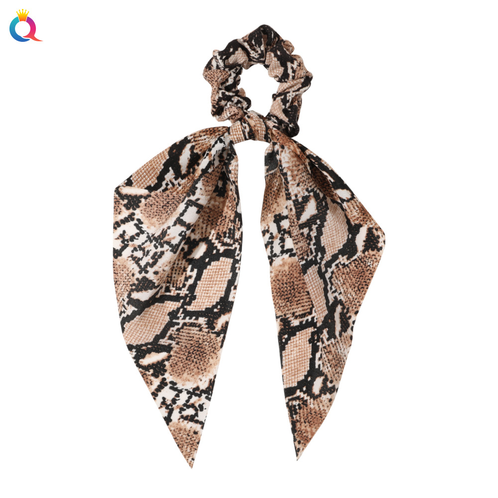 Qiyue European and American New Knot Ribbon Satin Large Intestine Ring Monochrome Silky Square Scarf Hair Ring Women's Ponytail Tie Hair Qiyue European and American New Knot Ribbon Satin Large Intestine Ring Monochrome Silky Square Scarf Hair Ring Women's Ponytail Tie Hair