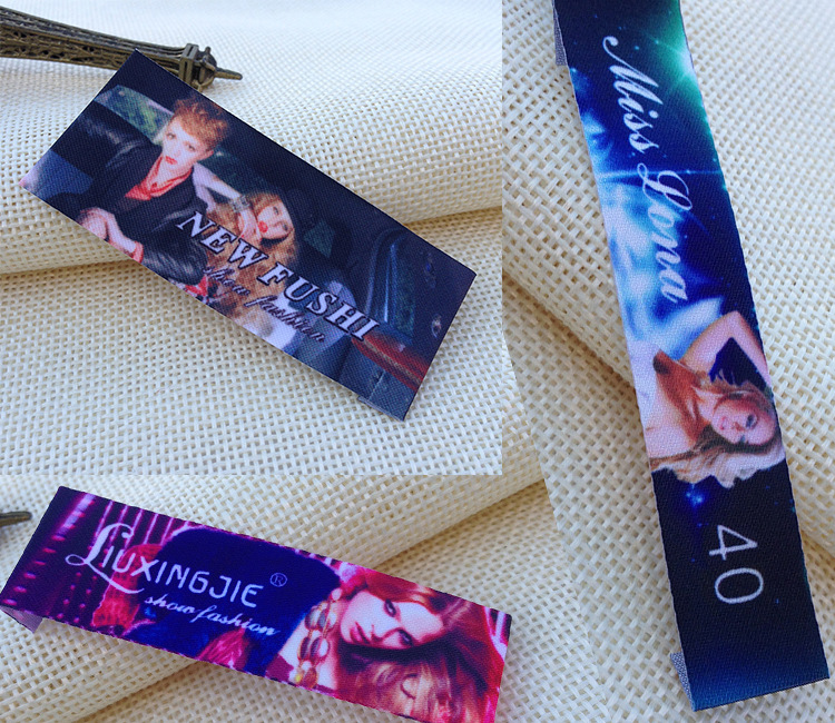 Hot Melt Adhesive Ribbon Label Clothing Collar Lable Customized Mark Satin Cloth Label Clothes Sewn-in Label Can Be Sewed and Hot Free Shipping
