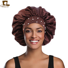 New African Print Satin Ribbon round Cap Tam-O'-Shanter Wrap Scarf Scarf Hat TJM-434B