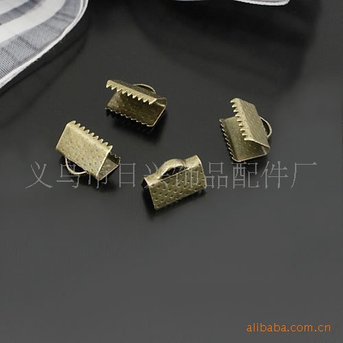 DIY Decorations Material Accessories Horse's Mouth Clip Horse Mouth Clamp Clip Clasp Satin Ribbon Clip Leather Rope Clip Metal Accessories Batch