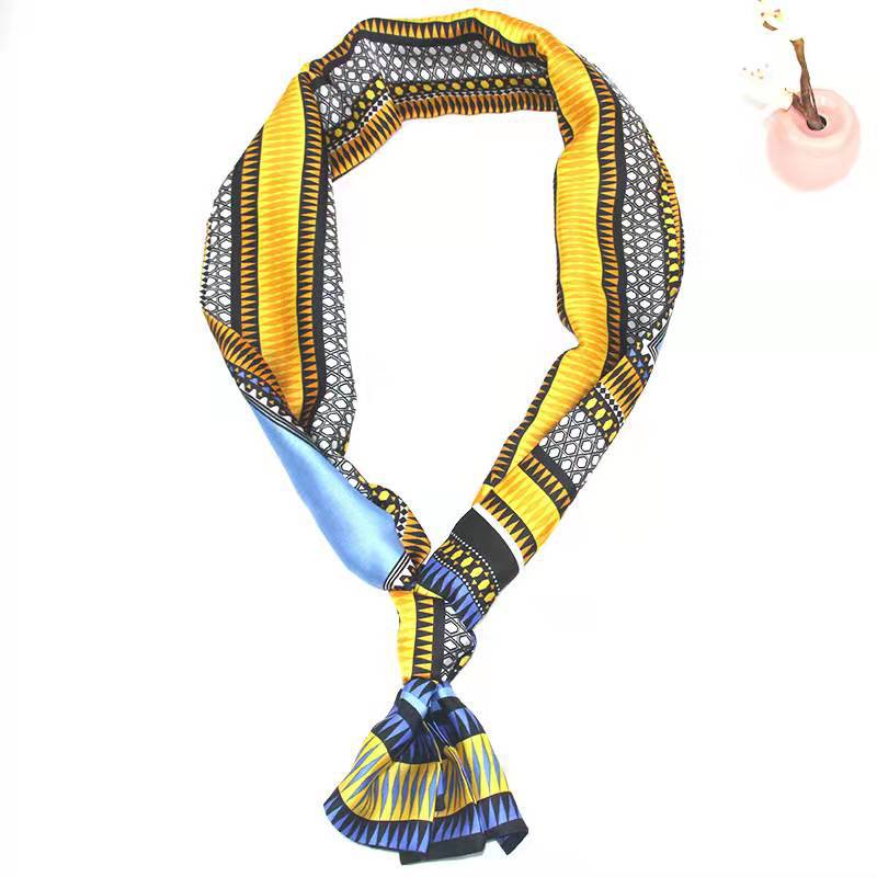 Silk Scarf Thin and Narrow Long Scarf Women's Ribbon Satin Twill Scarf Tie Bag Spring and Autumn Hair Tie Gift Scarf Silk Scarf Thin and Narrow Long Scarf Women's Ribbon Satin Twill Scarf Tie Bag Spring and Autumn Hair Tie Gift Scarf
