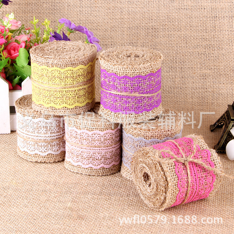 Lace Linen Volume Supply Handmade DIY Lace Hemp Roll Color Burlap Roll Lace Christmas Wedding Lace Roll Hemp Lace Linen Volume Supply Handmade DIY Lace Hemp Roll Color Burlap Roll Lace Christmas Wedding Lace Roll Hemp