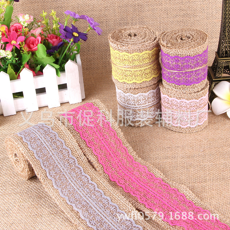 Lace Linen Volume Supply Handmade DIY Lace Hemp Roll Color Burlap Roll Lace Christmas Wedding Lace Roll Hemp Lace Linen Volume Supply Handmade DIY Lace Hemp Roll Color Burlap Roll Lace Christmas Wedding Lace Roll Hemp