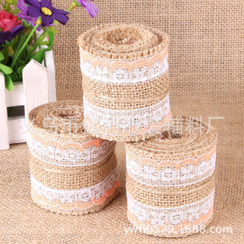 Lace Linen Volume Supply Handmade DIY Lace Hemp Roll Color Burlap Roll Lace Christmas Wedding Lace Roll Hemp Lace Linen Volume Supply Handmade DIY Lace Hemp Roll Color Burlap Roll Lace Christmas Wedding Lace Roll Hemp