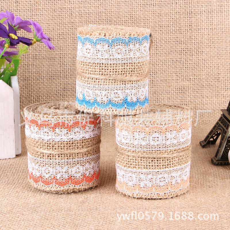 Lace Linen Volume Supply Handmade DIY Lace Hemp Roll Color Burlap Roll Lace Christmas Wedding Lace Roll Hemp Lace Linen Volume Supply Handmade DIY Lace Hemp Roll Color Burlap Roll Lace Christmas Wedding Lace Roll Hemp