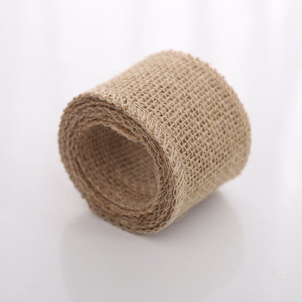 Manqi DIY Decorative Material Lace Burlap Roll Linen Lace Rope Ribbon Gift  Lace Linen Volume