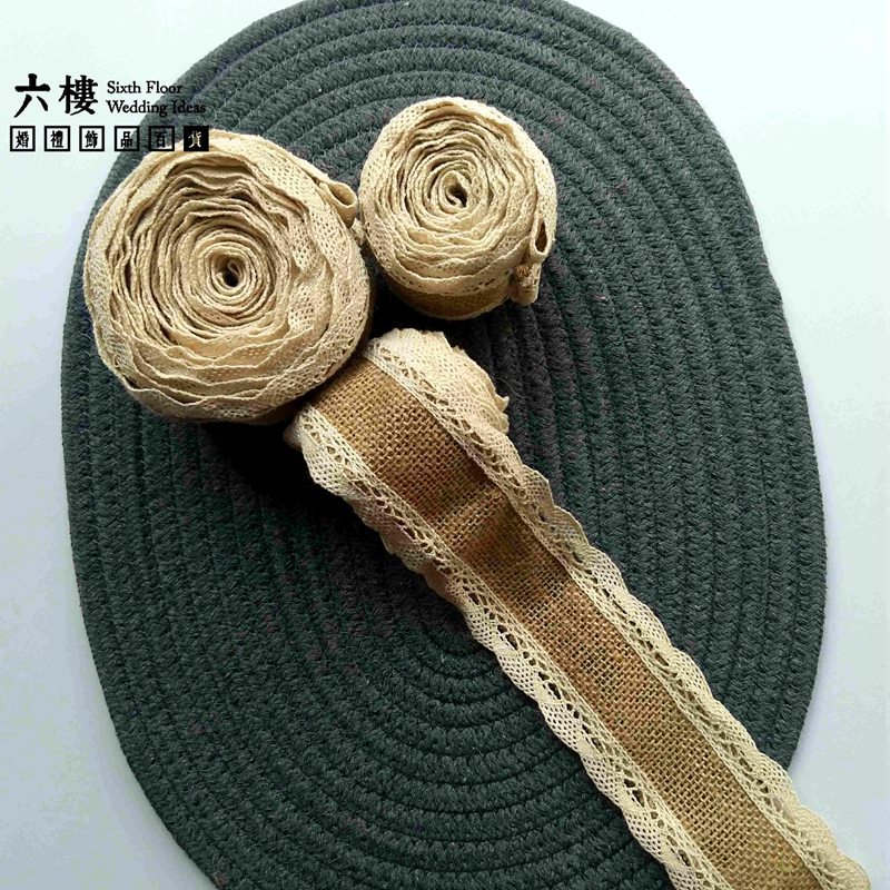 Lace Lace DIY Christmas Wedding Crafts Lace Burlap Roll Linen Primary  Lace Linen Volume