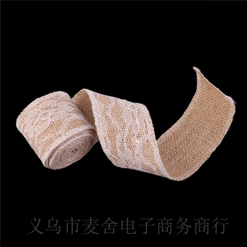 Lace Linen Volume Factory Direct Sales 50mm Craft Burlap Roll Lace Twine Lace Linen Full Lace Burlap Roll Lace Linen Volume Factory Direct Sales 50mm Craft Burlap Roll Lace Twine Lace Linen Full Lace Burlap Roll
