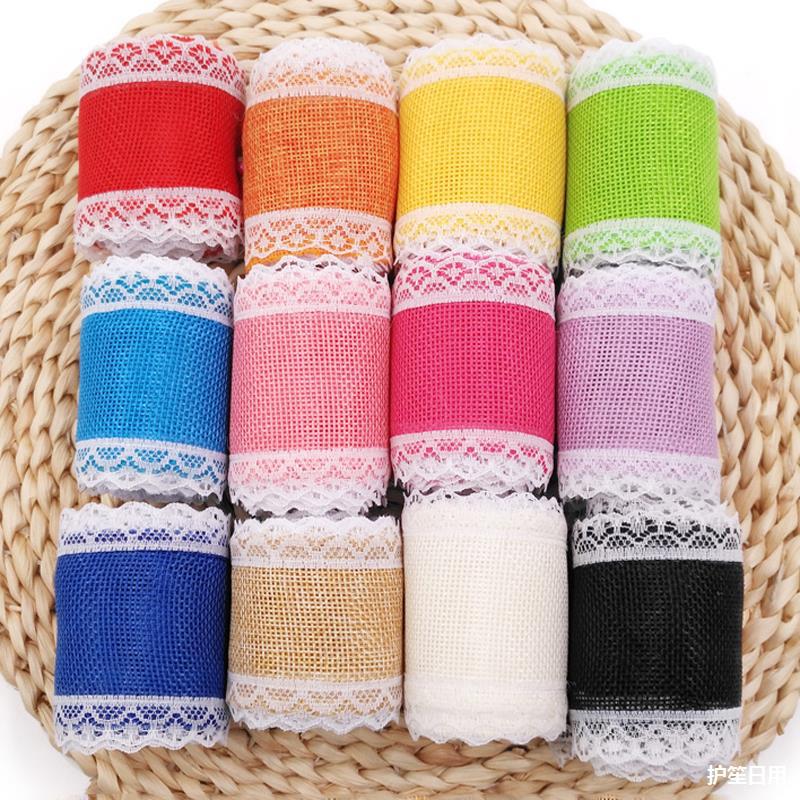 Leaves Hemp Rope Forest Kindergarten Botanical Garden Color DIY Leaf Tree Lace Linen Volume