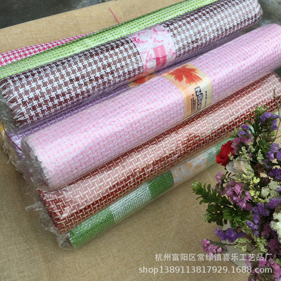 Lafite Straw Mat Flower Packaging Material Flowers Gift Present Wrapping Paper Cloth Hand Bouquet Packaging Material