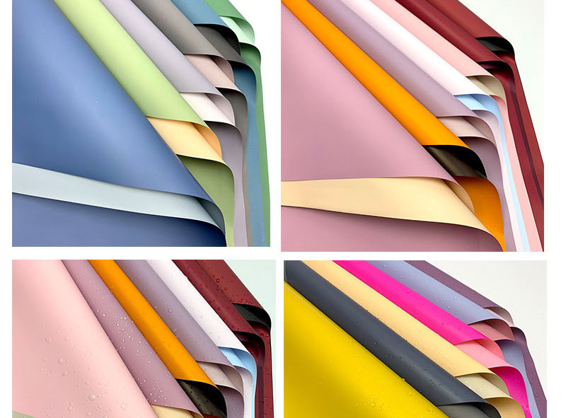 Korean New Double-Sided Two-Color Ouya Paper Flower Bouquet Wrapping Paper Floral Packaging Papers Plastic Waterproof Paper Wholesale Korean New Double-Sided Two-Color Ouya Paper Flower Bouquet Wrapping Paper Floral Packaging Papers Plastic Waterproof Paper Wholesale