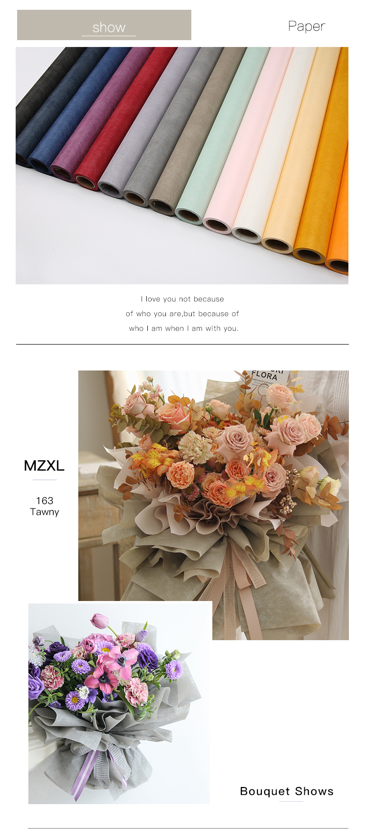 Flower wrapping paper MZXL-Roll Flower wrapping paper MZXL-Roll