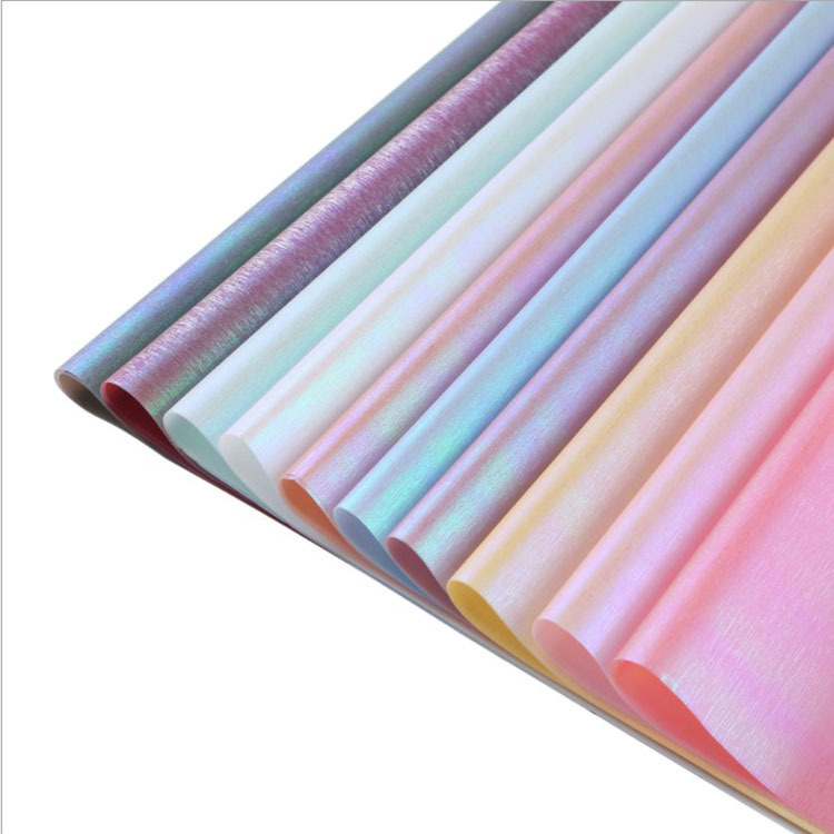 New High-End Flowers Wrapping Paper Colorful Silk Paper Brano Colorful Bouquet Wrapping Paper Double-Sided Colorful Waterproof Paper