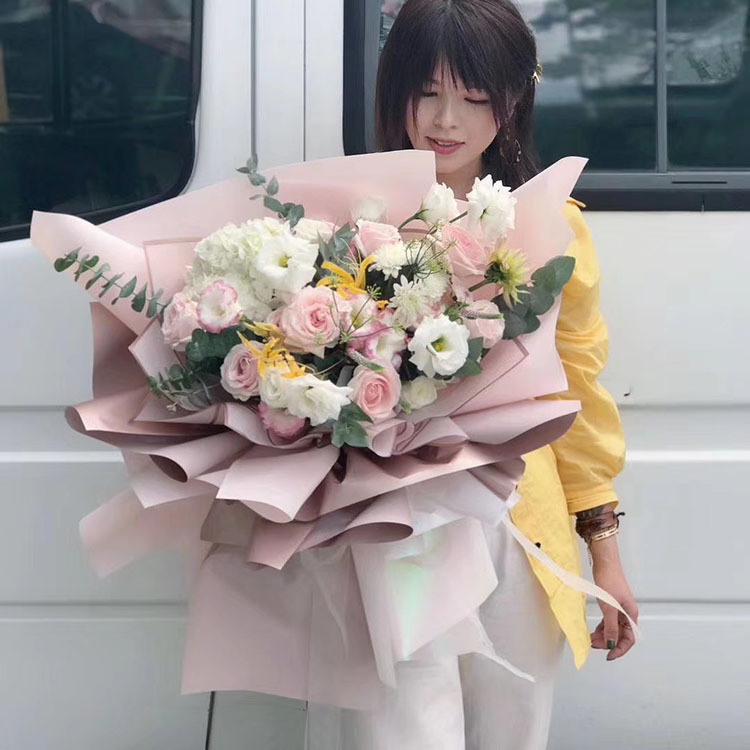 New High-End Flowers Wrapping Paper Colorful Silk Paper Brano Colorful Bouquet Wrapping Paper Double-Sided Colorful Waterproof Paper New High-End Flowers Wrapping Paper Colorful Silk Paper Brano Colorful Bouquet Wrapping Paper Double-Sided Colorful Waterproof Paper