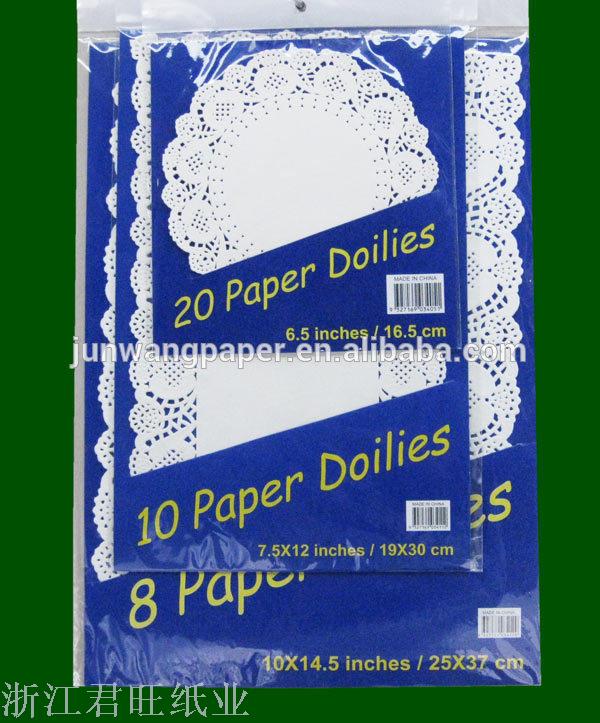 Factory direct sale 10.5- tocard wrapping paper mat disposable white flower bottom paper oil proof pastry through paper
