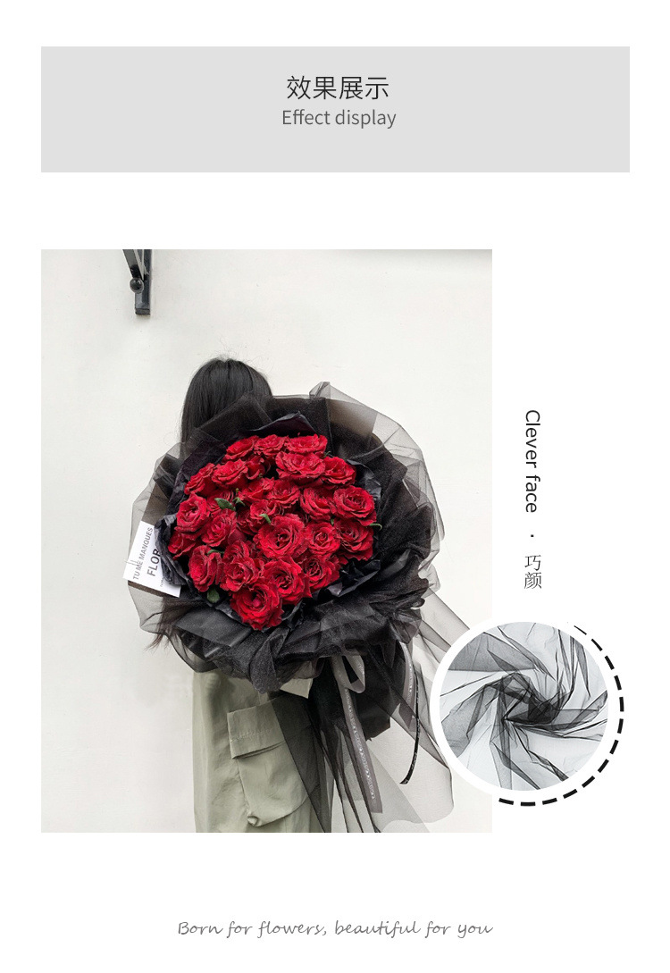 Material Mesh Large Bundle Bag Bouquet Flower Wrapping Paper White Yarn Mesh Voile Flower Material Flower Shop Supplies Material Mesh Large Bundle Bag Bouquet Flower Wrapping Paper White Yarn Mesh Voile Flower Material Flower Shop Supplies