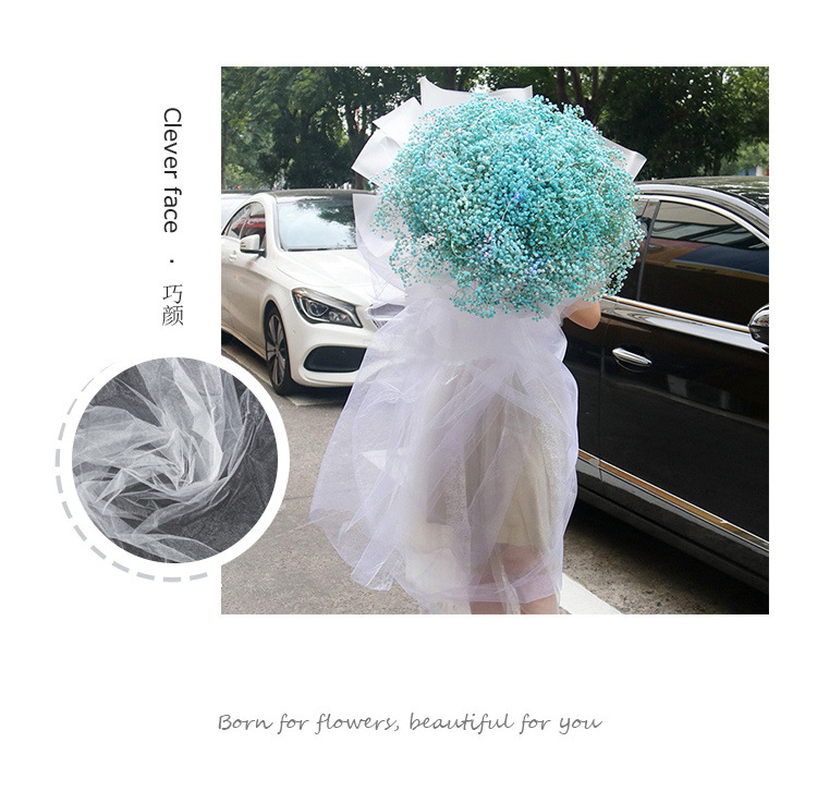 Material Mesh Large Bundle Bag Bouquet Flower Wrapping Paper White Yarn Mesh Voile Flower Material Flower Shop Supplies Material Mesh Large Bundle Bag Bouquet Flower Wrapping Paper White Yarn Mesh Voile Flower Material Flower Shop Supplies