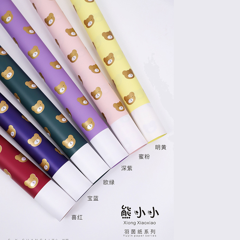 520 New Flowers Wrapping Paper Yu Yin Paper Series Bear Small Korean Style Flowers Wrapping Paper Two-Color Ouya Paper 520 New Flowers Wrapping Paper Yu Yin Paper Series Bear Small Korean Style Flowers Wrapping Paper Two-Color Ouya Paper