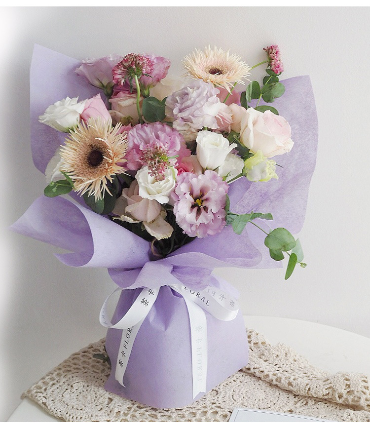 Solid Color Packaging Tissue Paper Handicraft DIY Material Colorful Flowers Bouquet Wrapping Paper 30 Sheets/Pack Solid Color Packaging Tissue Paper Handicraft DIY Material Colorful Flowers Bouquet Wrapping Paper 30 Sheets/Pack
