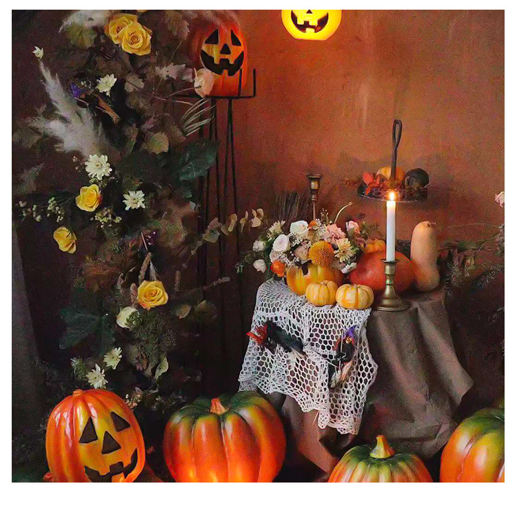 Halloween Scarecrow Floral Flowers Wrapping Paper Material Witch Ghost Face Pumpkin Decorative Bouquet DIY Material Halloween Scarecrow Floral Flowers Wrapping Paper Material Witch Ghost Face Pumpkin Decorative Bouquet DIY Material